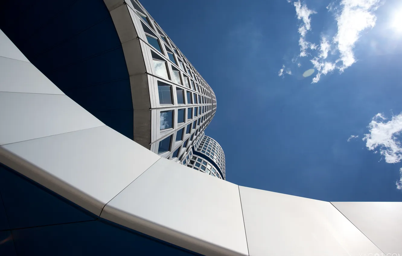 Photo wallpaper BMW, Munich, skyscraper