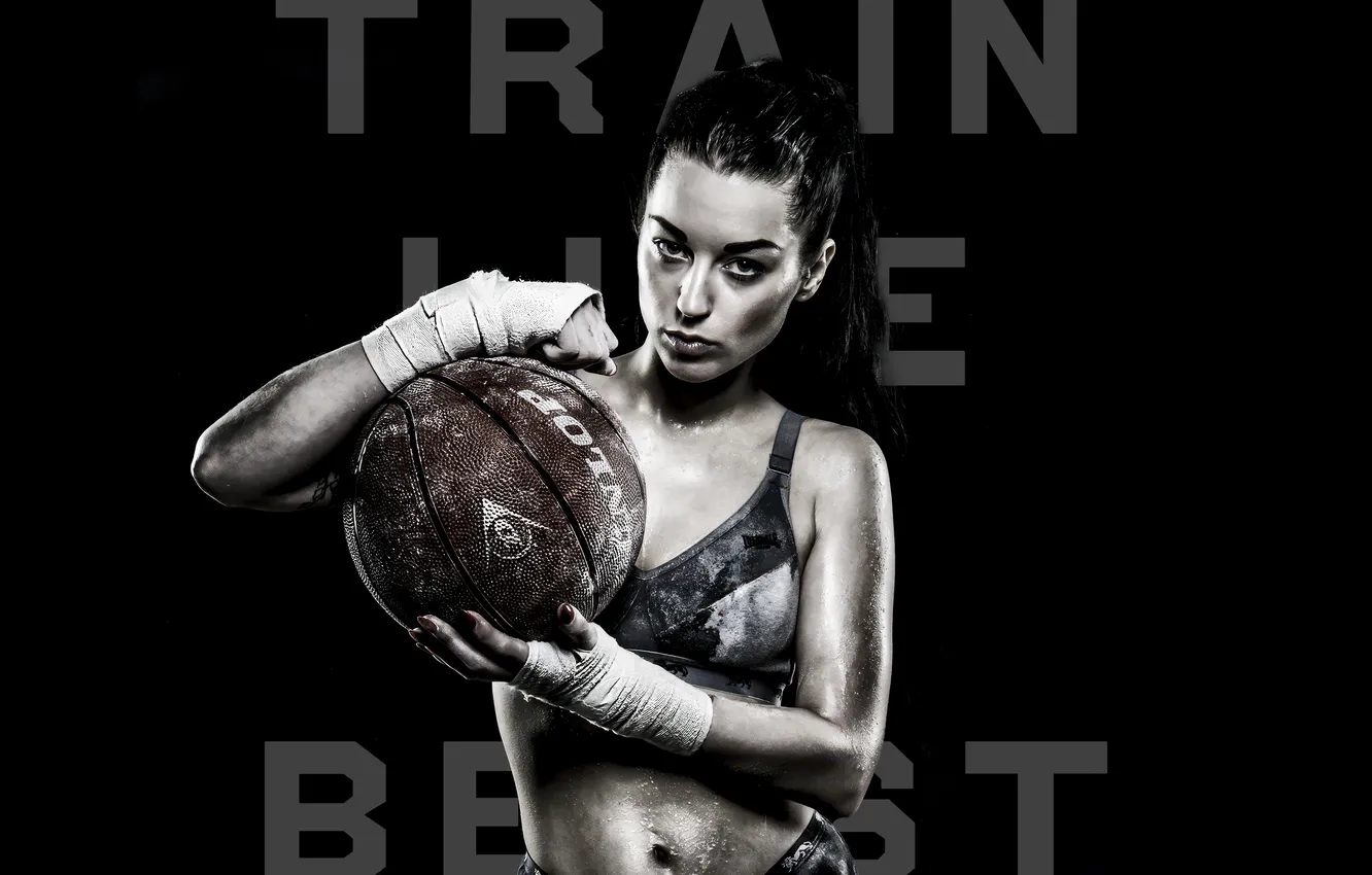 Photo wallpaper Woman, Athlete, Basketball