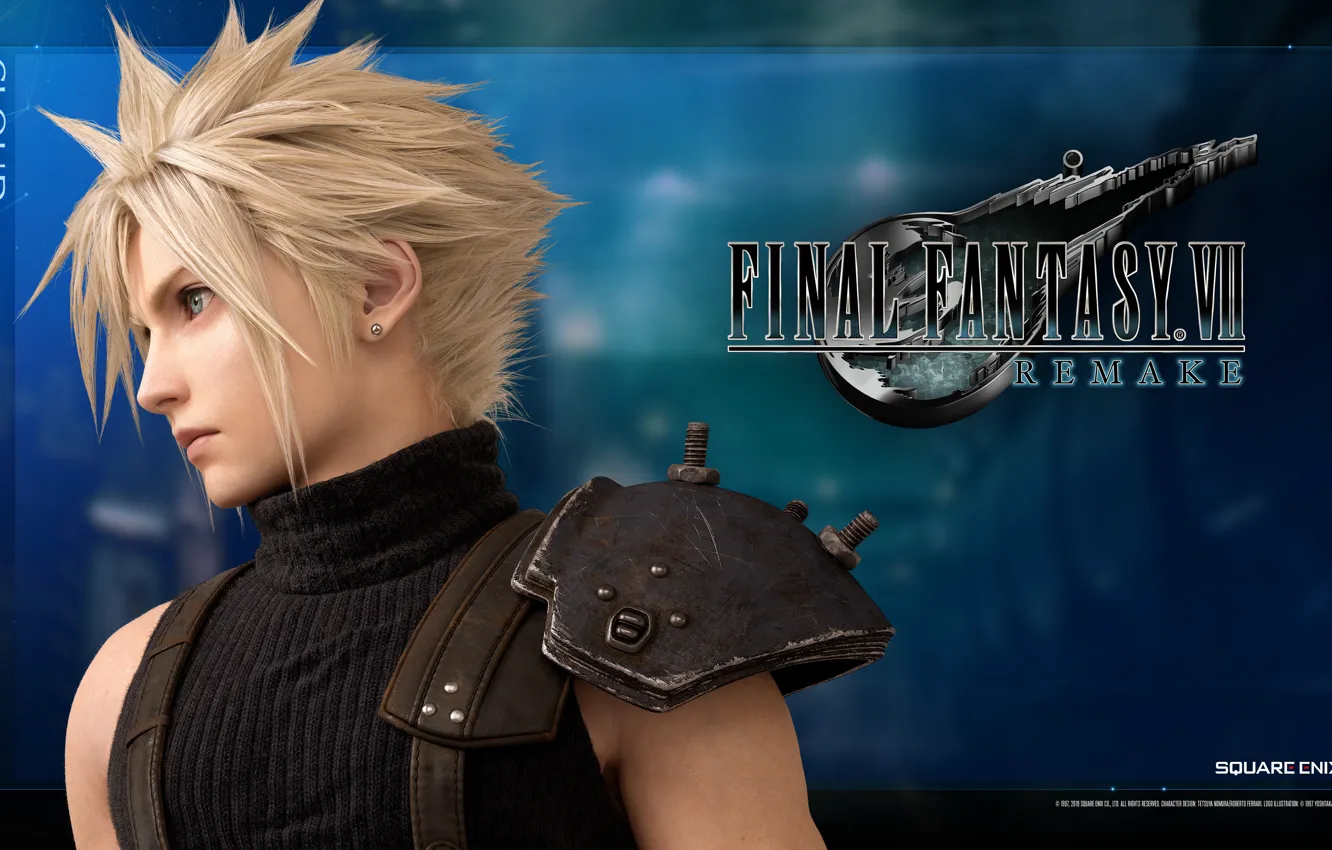 Photo wallpaper Cloud Strife, Cloud Strife, Final Fantasy VII Remake