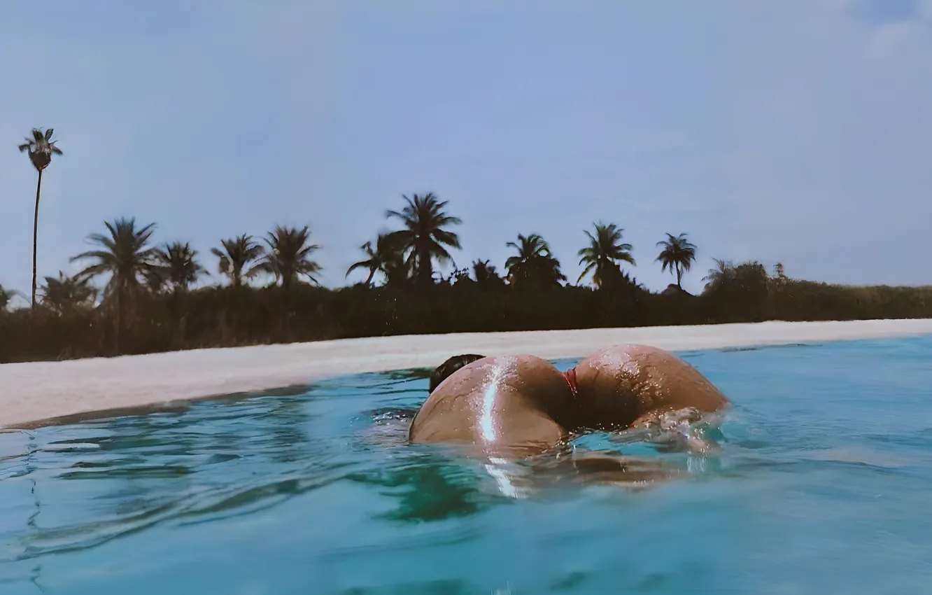 Photo wallpaper relax, girl, summer, sexy, ass, holidays, photography, sea