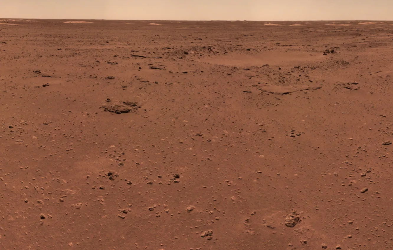 Photo wallpaper surface, panorama, Mars, relief, the, Mars, the Rover, Rover
