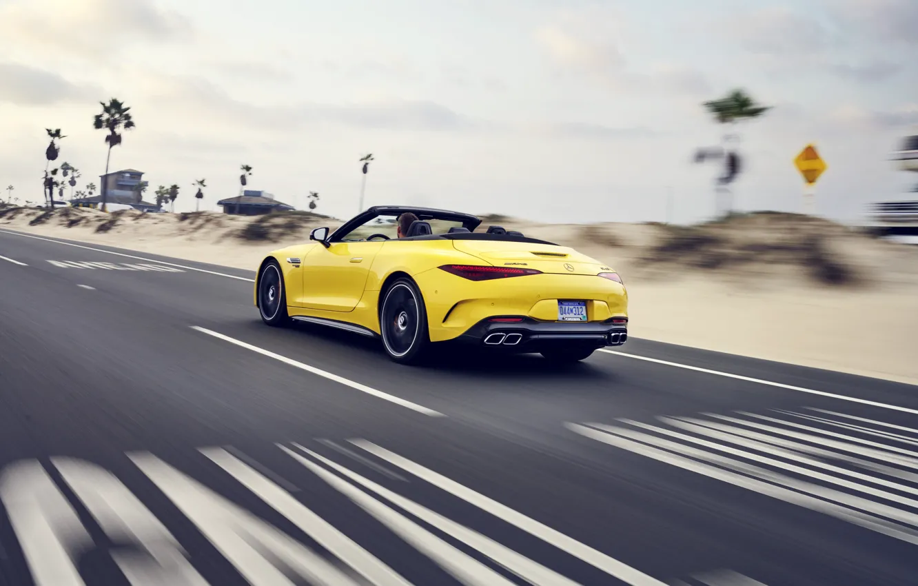 Photo wallpaper Mercedes-Benz, Mercedes, Sports car, Mercedes-AMG, Mercedes-AMG SL 63