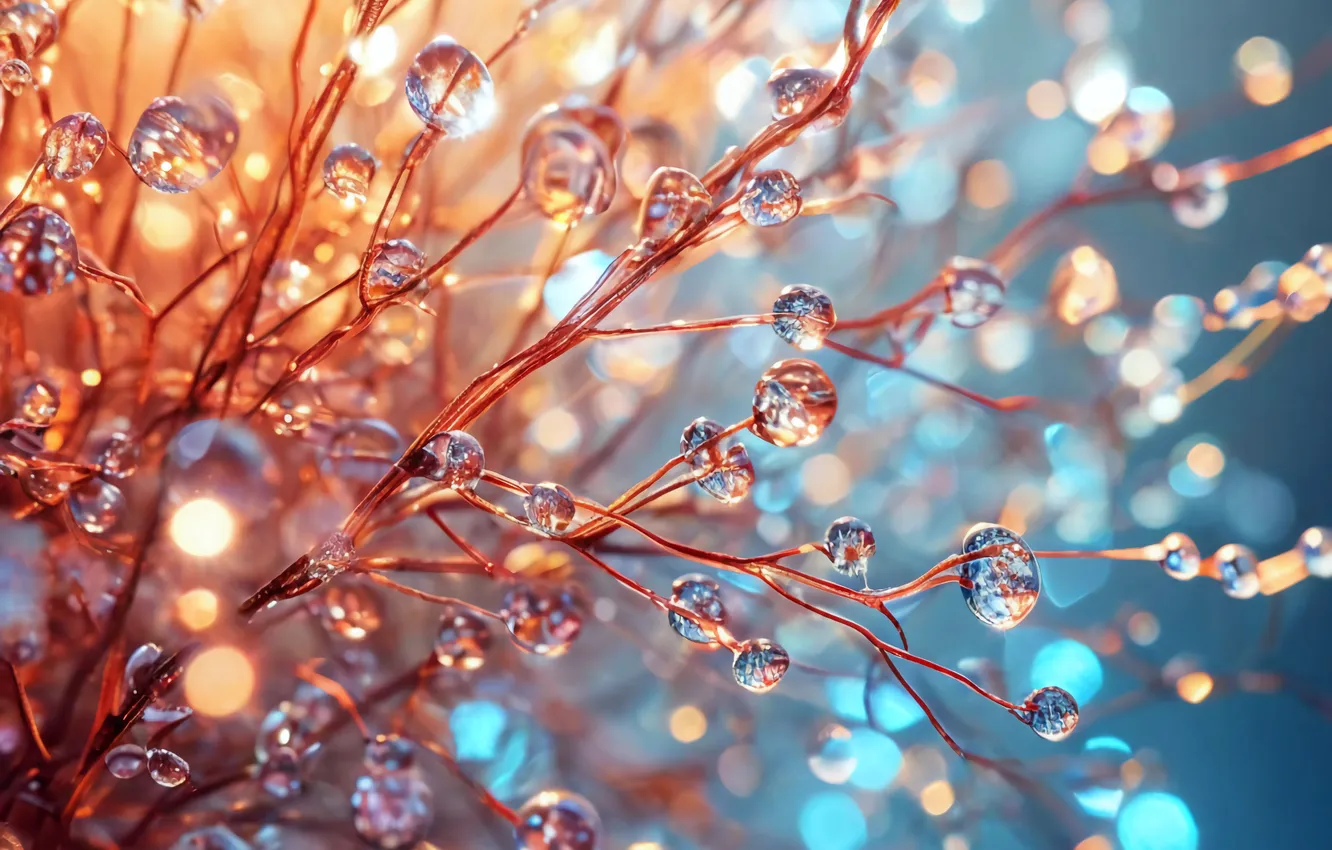 Photo wallpaper rainbow, different, glitters