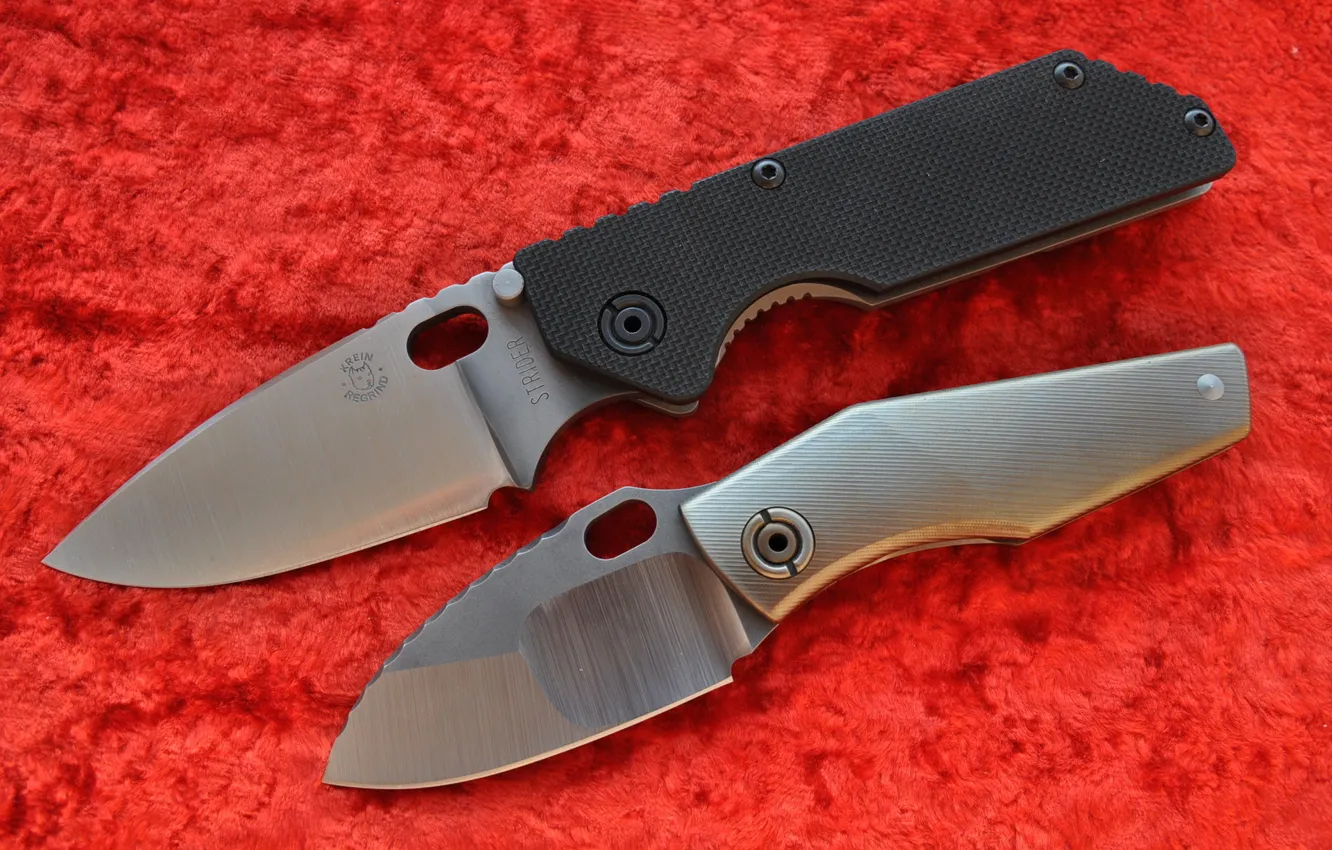 Photo wallpaper knife, folding, krei regrind, Strider