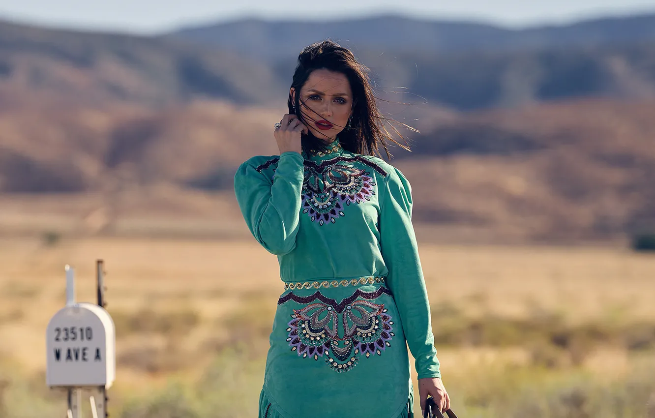 Photo wallpaper dress, actress, brunette, beauty, beautiful, Ana de Armas, California Style, Ana de Armas