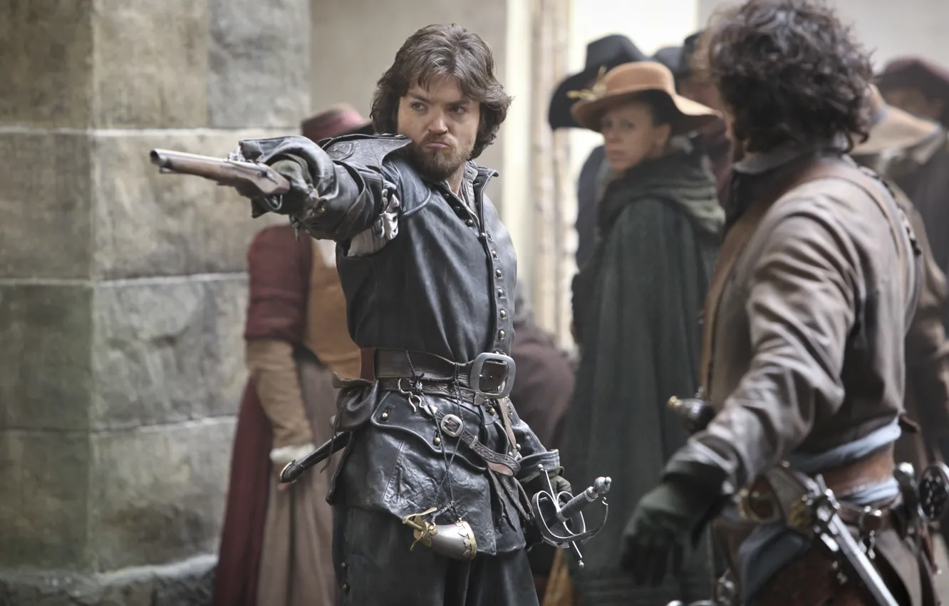 Photo wallpaper gun, The series, Athos, The Musketeers, The Musketeers, Tom Burke