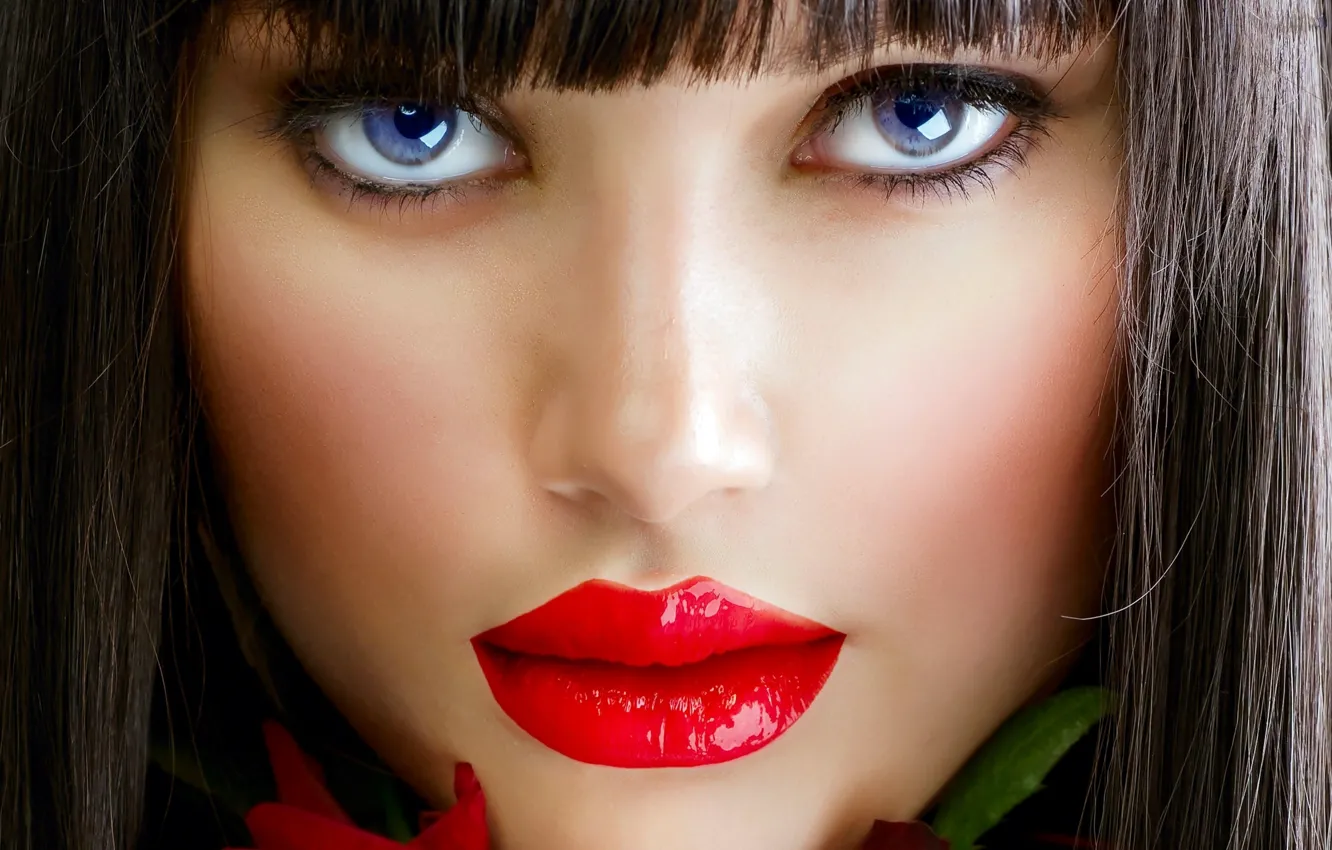 Photo wallpaper makeup, Anna Subotina, woman