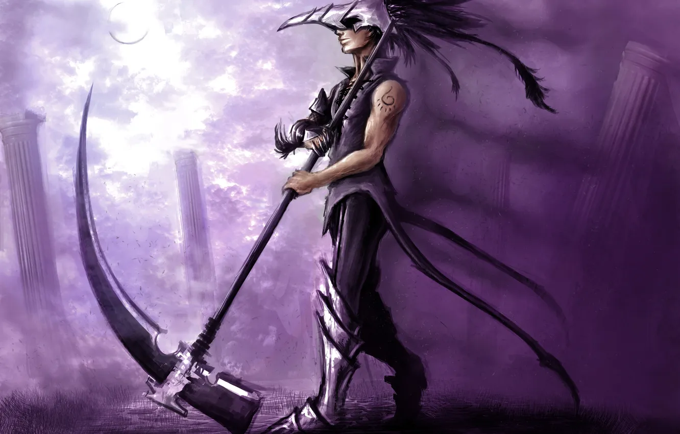 Photo wallpaper smile, skull, braid, guy, art, zepher234