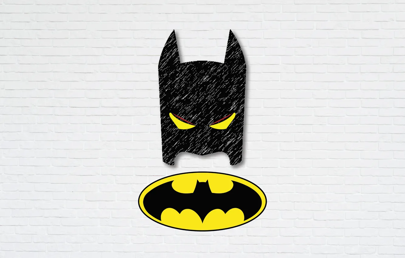 Photo wallpaper logo, Figure, Batman, Batman, illustration