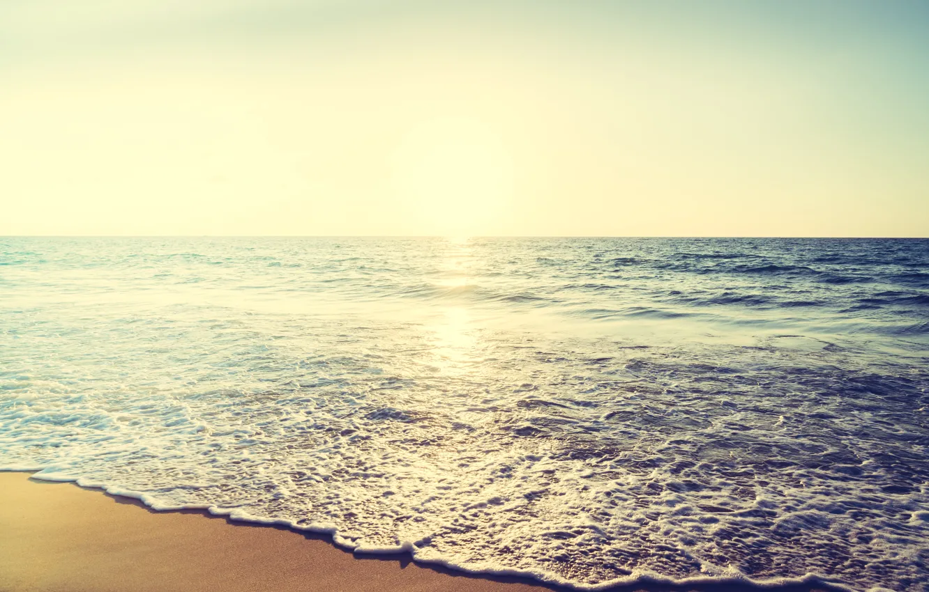 Photo wallpaper sand, sea, wave, beach, summer, summer, beach, sea