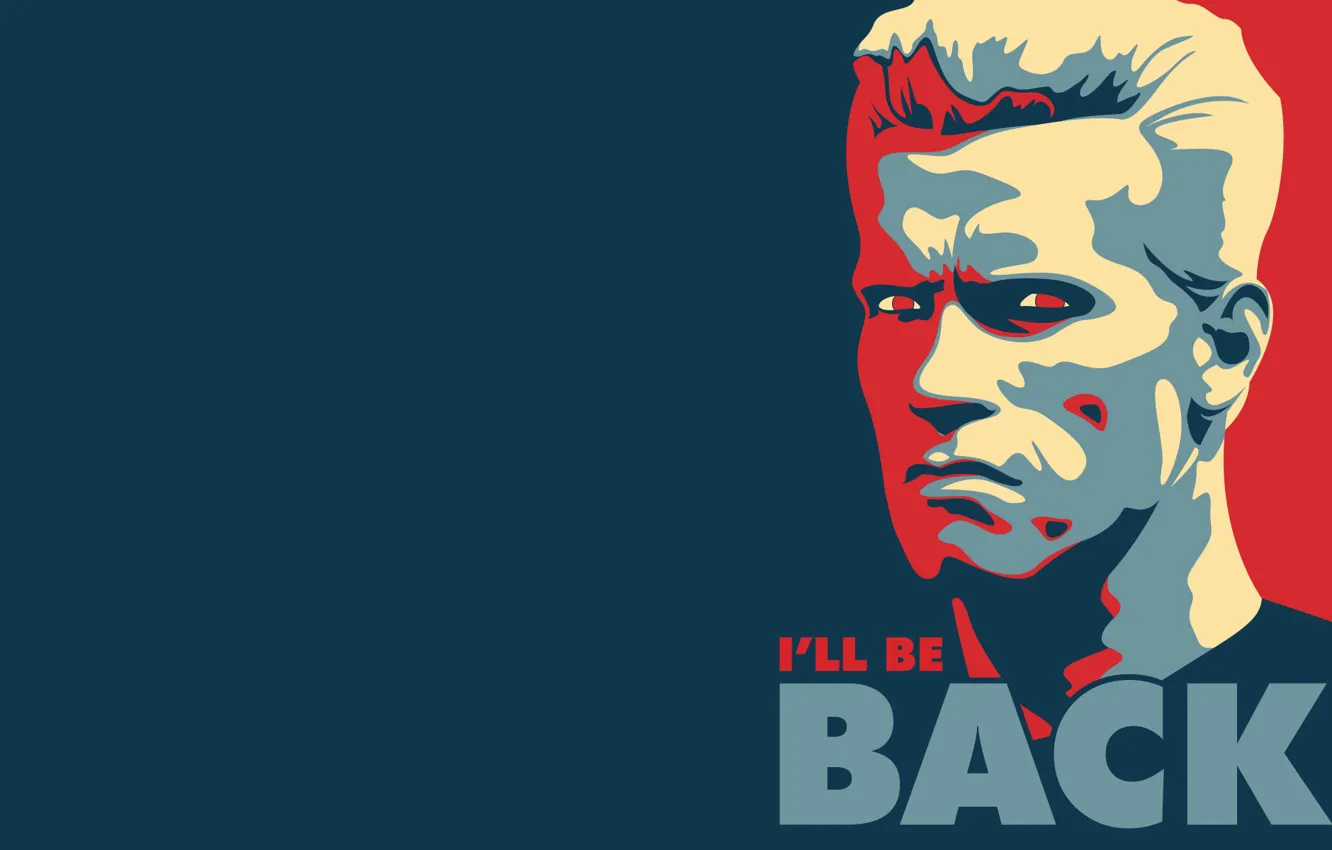 Photo wallpaper the inscription, the phrase, Arnold Schwarzenegger, the Governor, i'll_be_back