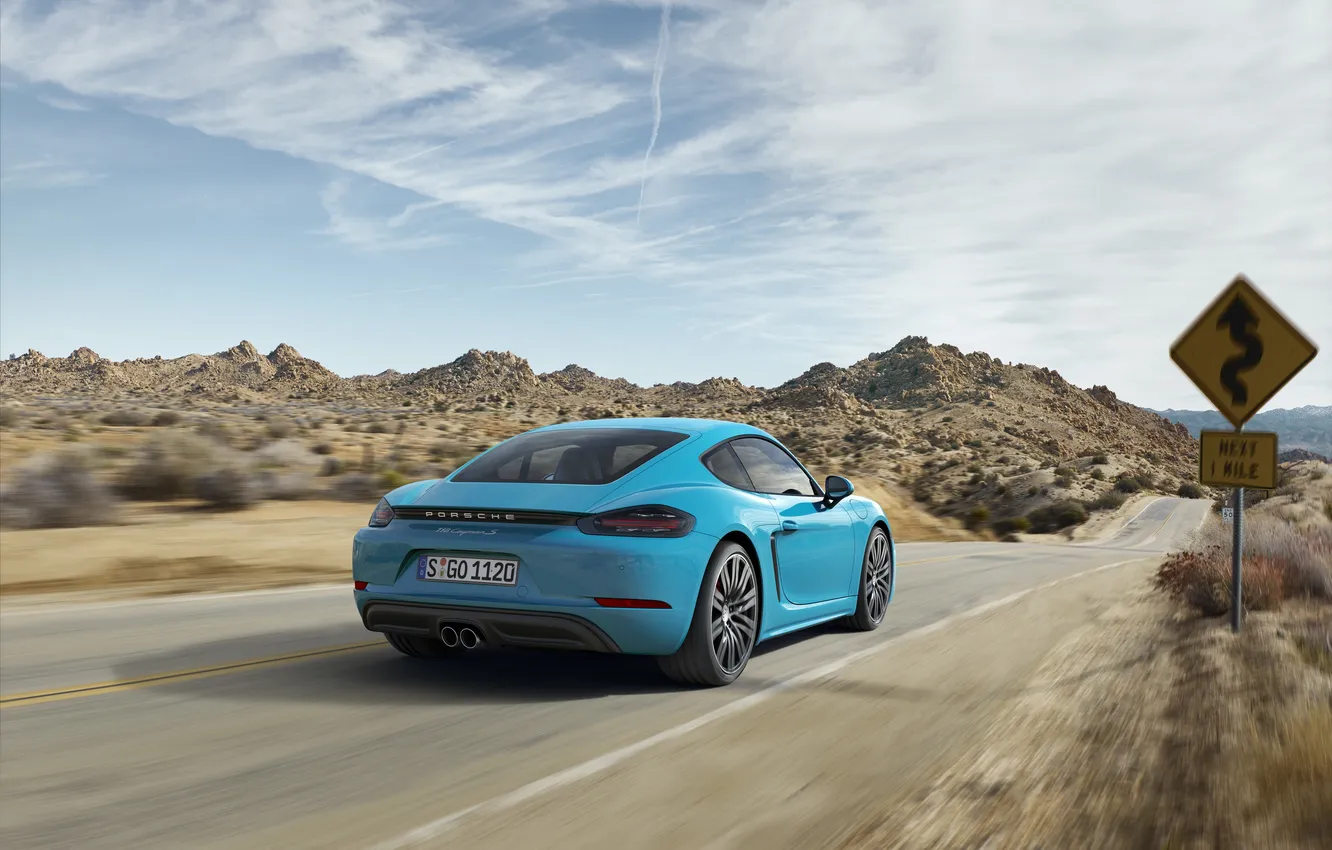 Photo wallpaper Porsche, Cayman, Porsche, Caiman, 718