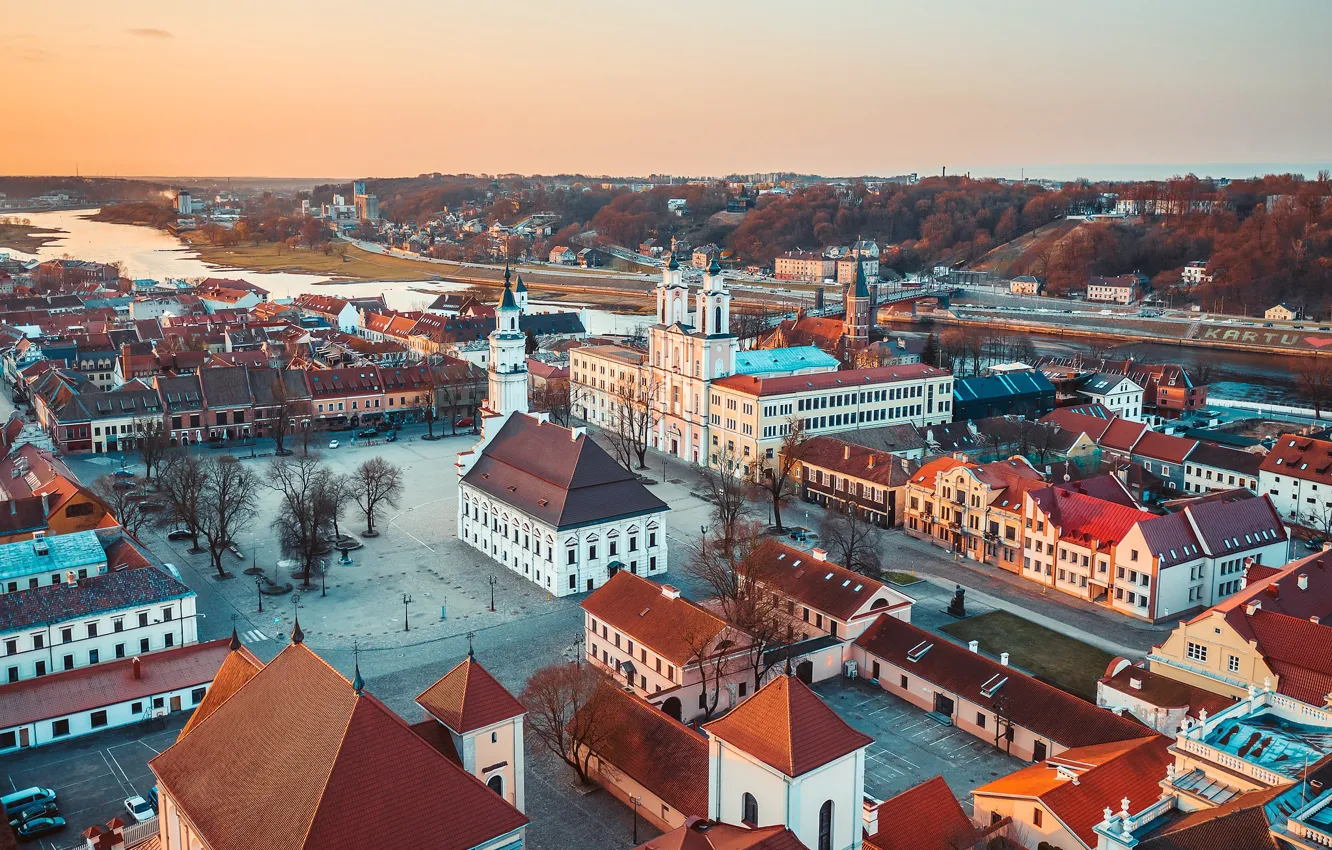 Photo wallpaper the city, Lithuania, Kaunas