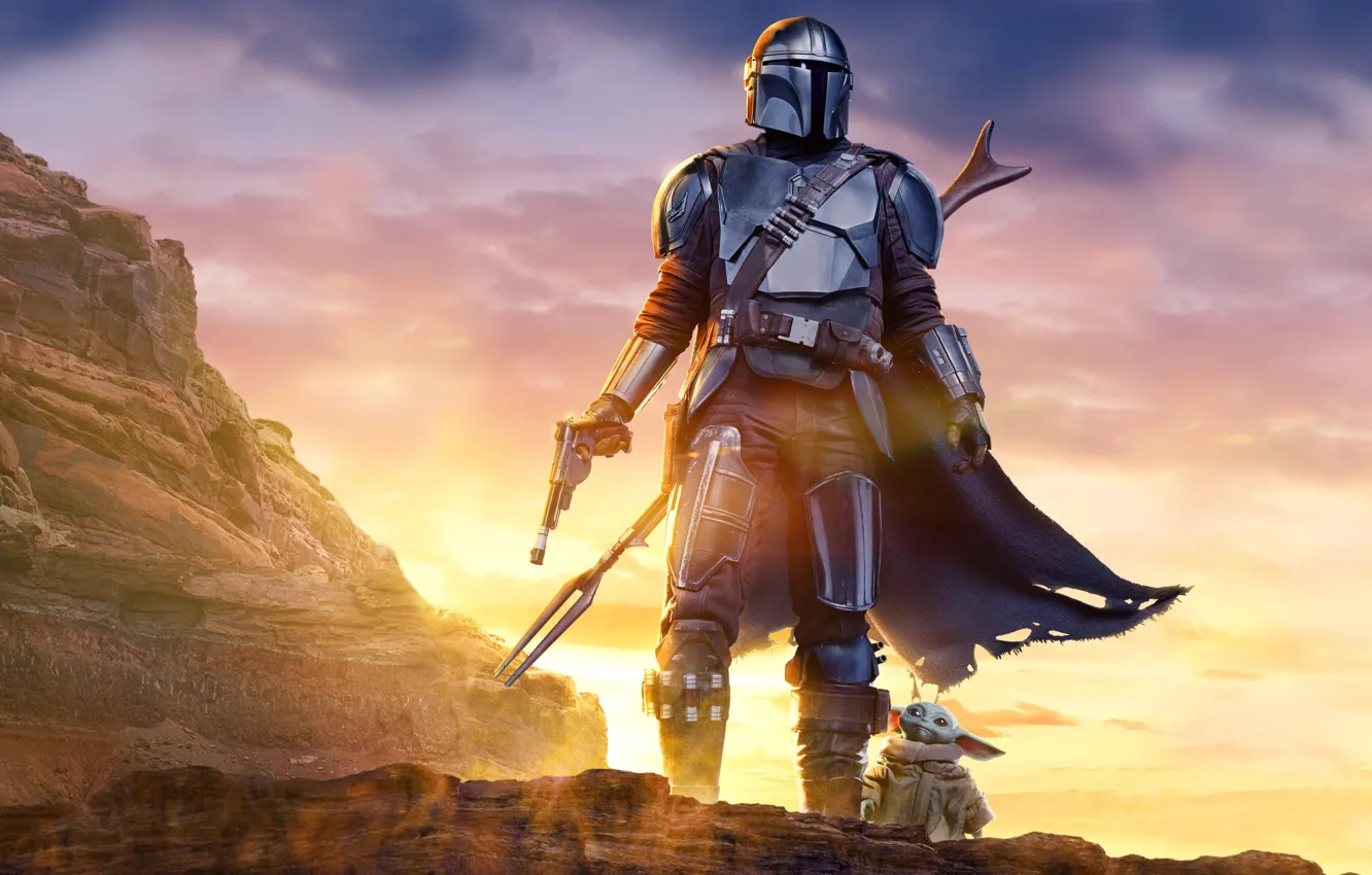 Photo wallpaper weapons, armor, baby, hunter, Iodine, Mandalore