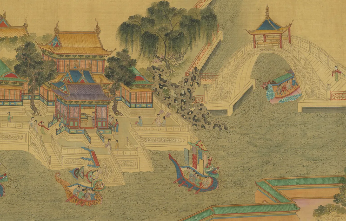 Photo wallpaper art, painting, Chinese paintings