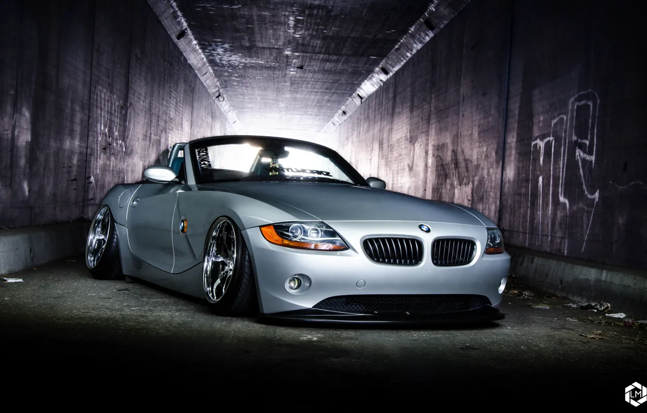 Photo wallpaper car, bmw z4, stance, hq Wallpapers