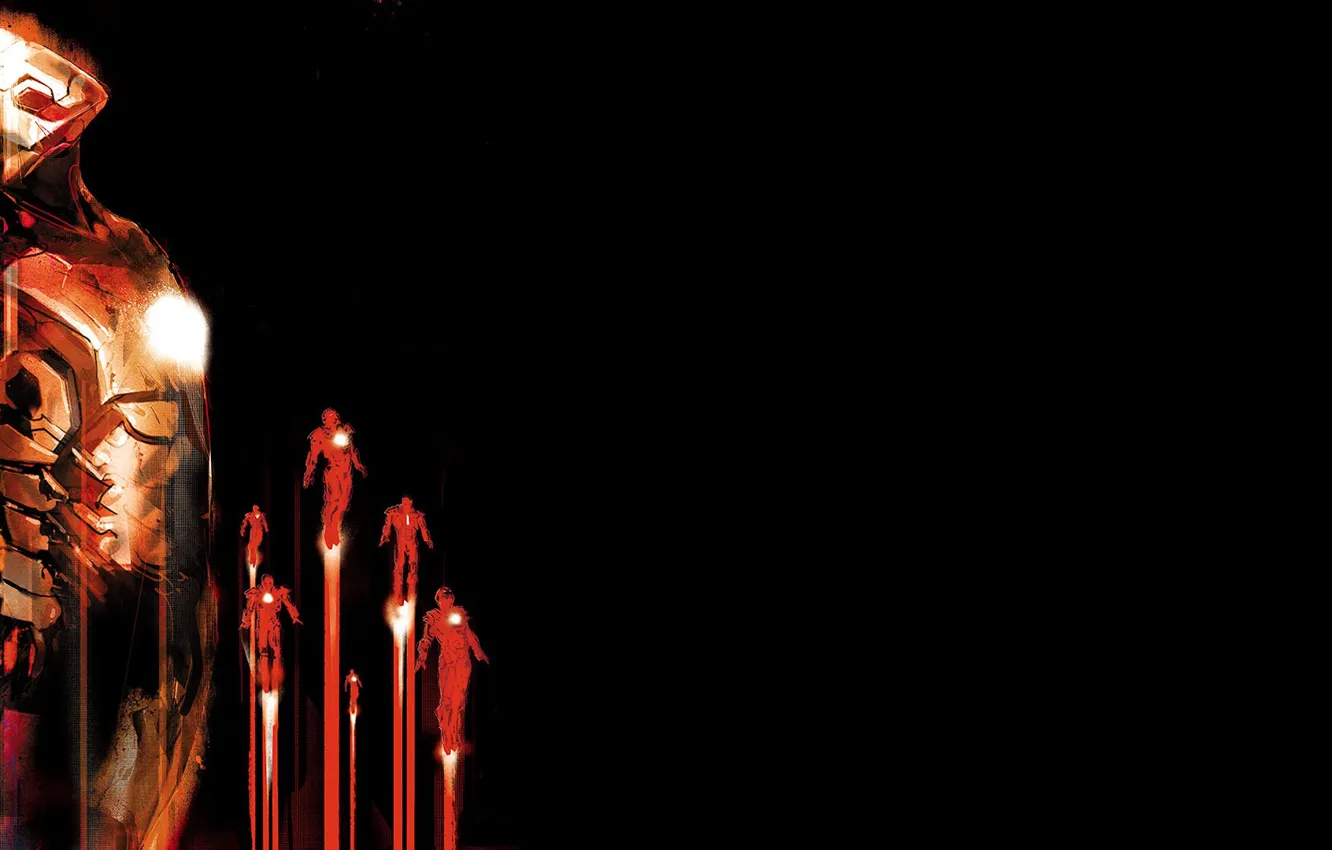 Photo wallpaper minimalism, poster, Iron Man