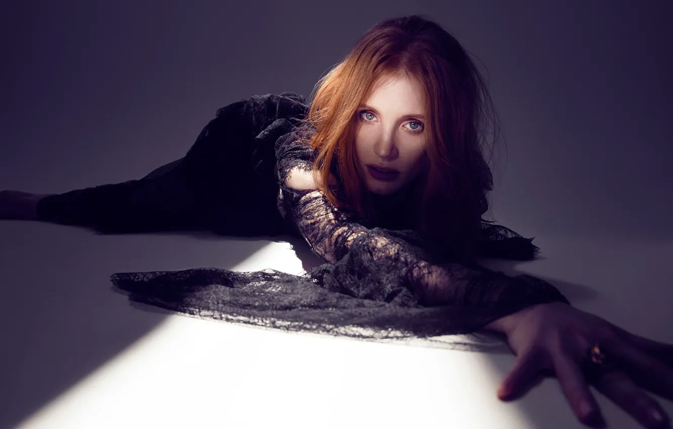 Photo wallpaper actress, red, redhead, Jessica Chastain