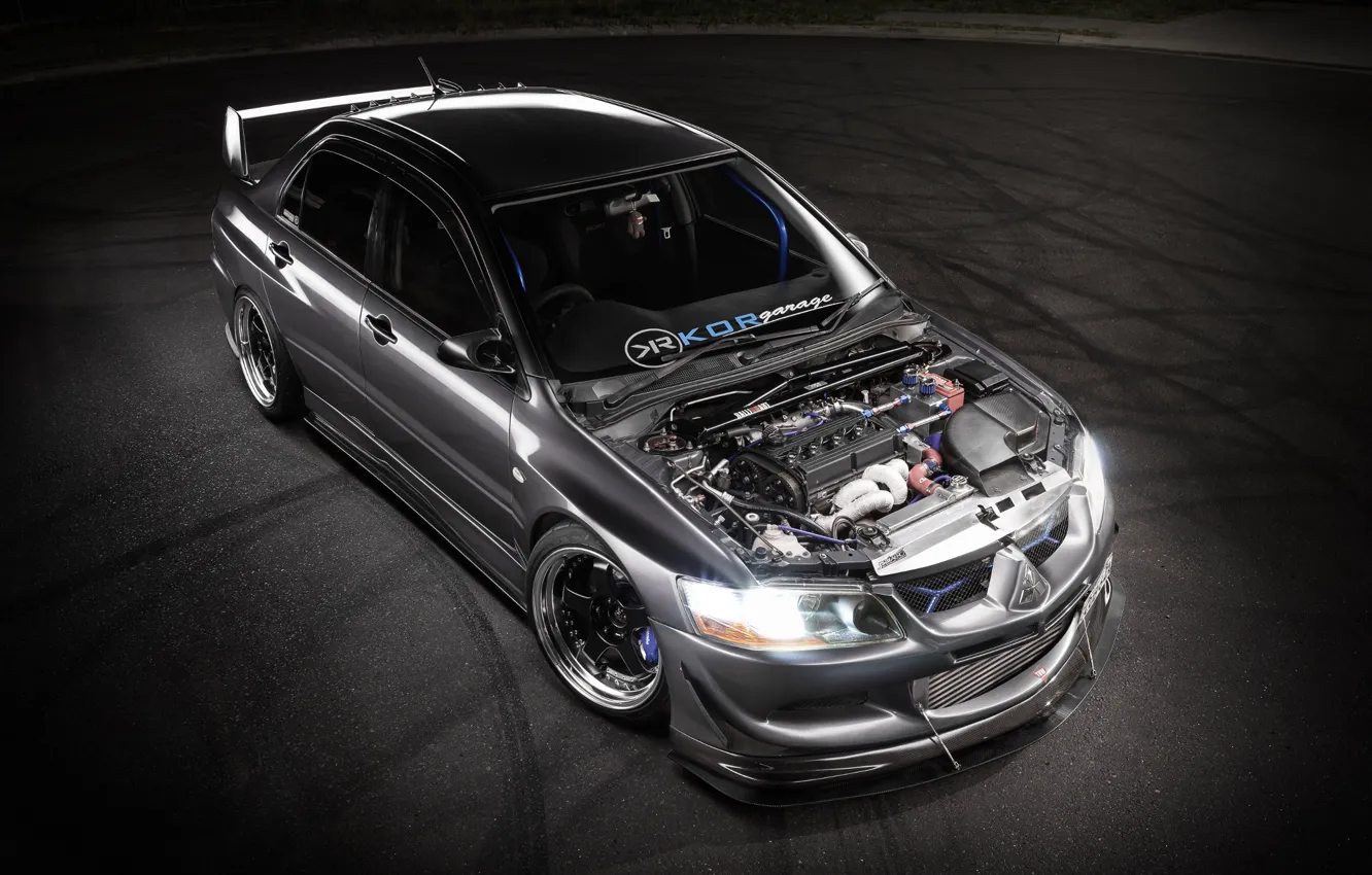 Photo wallpaper Mitsubishi, Evolution, motor