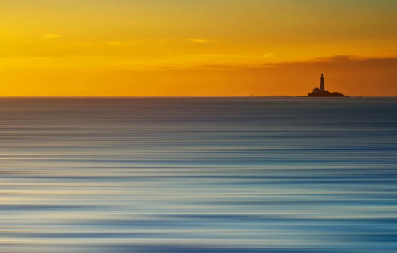 Photo wallpaper sea, style, background, lighthouse
