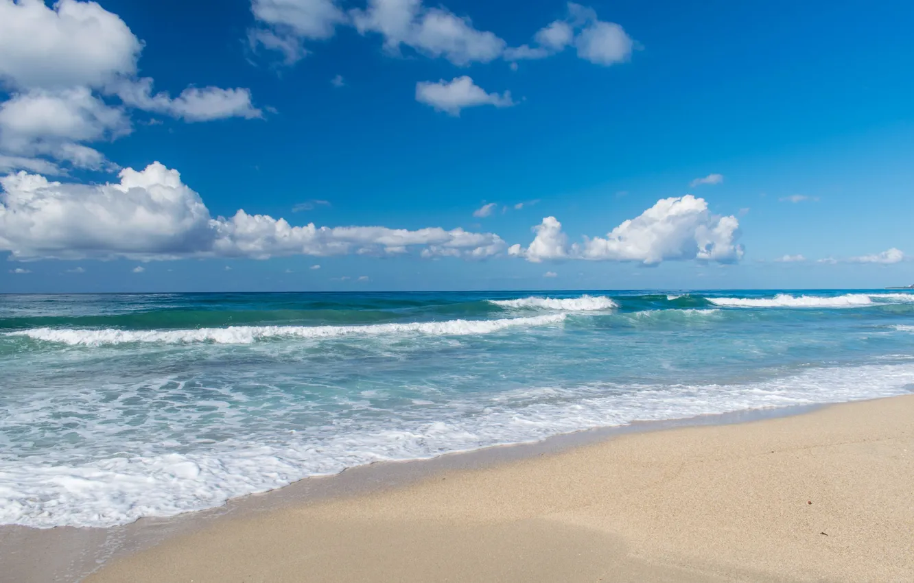 Photo wallpaper sea, vacation, sand.