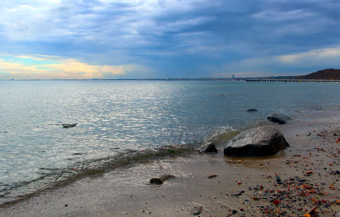 Photo wallpaper beach, sea, water, Baltic