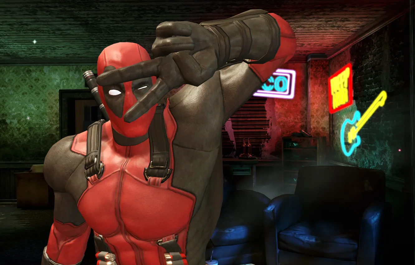 Photo wallpaper Deadpool, Marvel, Deadpool