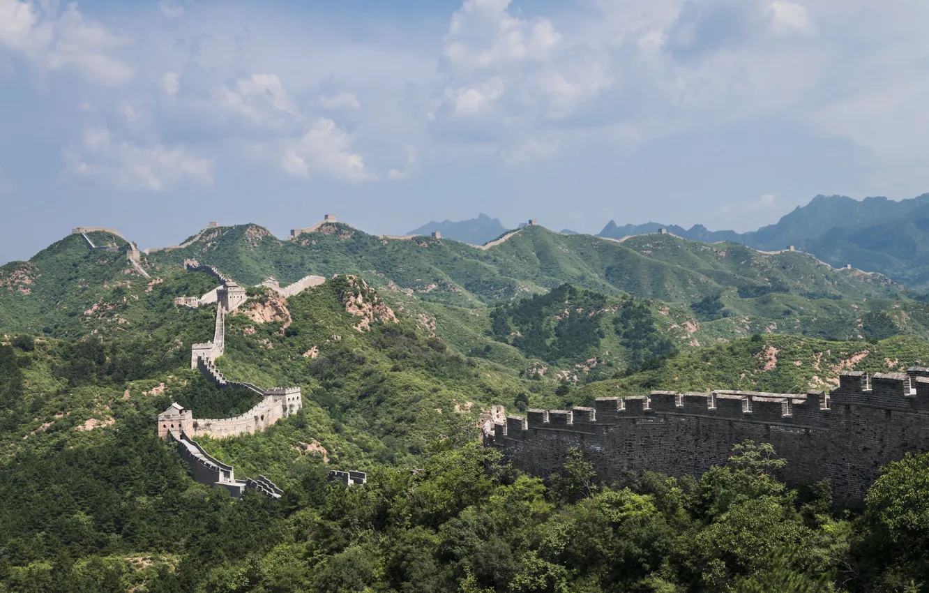 Photo wallpaper The great wall of China, The Great Wall of China, Leonardo Rodriguez