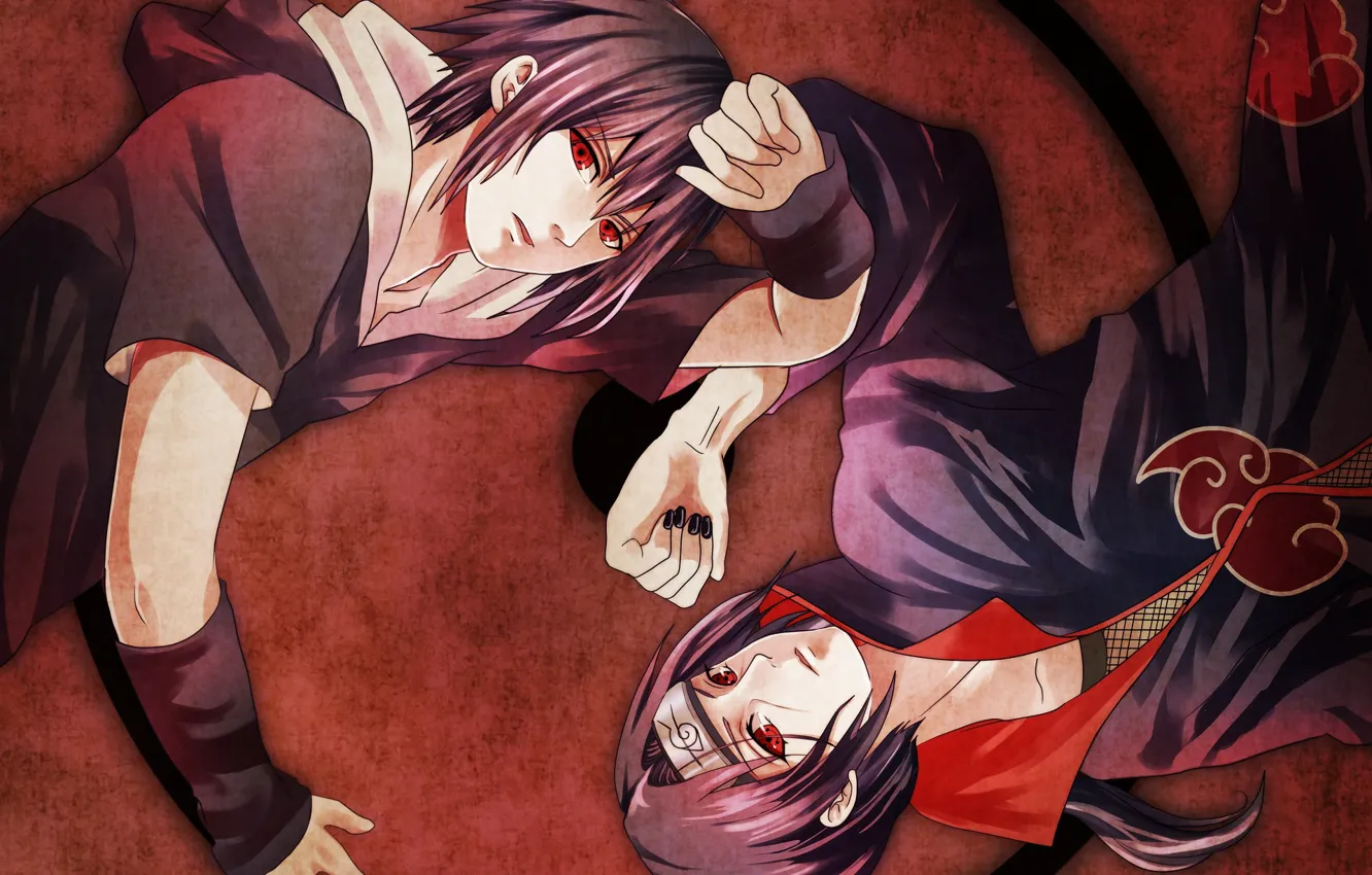 Photo wallpaper brothers, Sasuke, Naruto, Naruto, Uchiha, Itachi