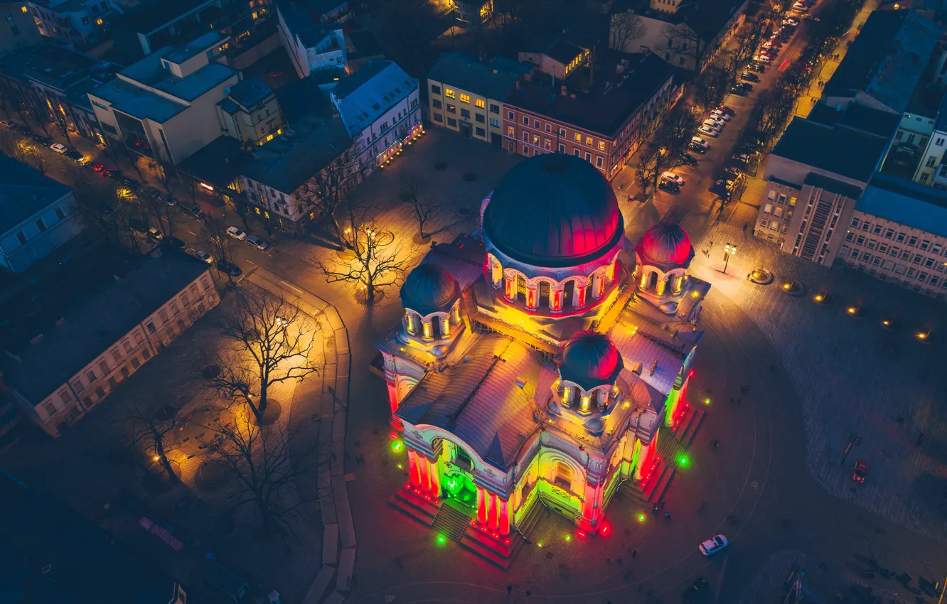 Photo wallpaper Cathedral, Lithuania, Kaunas