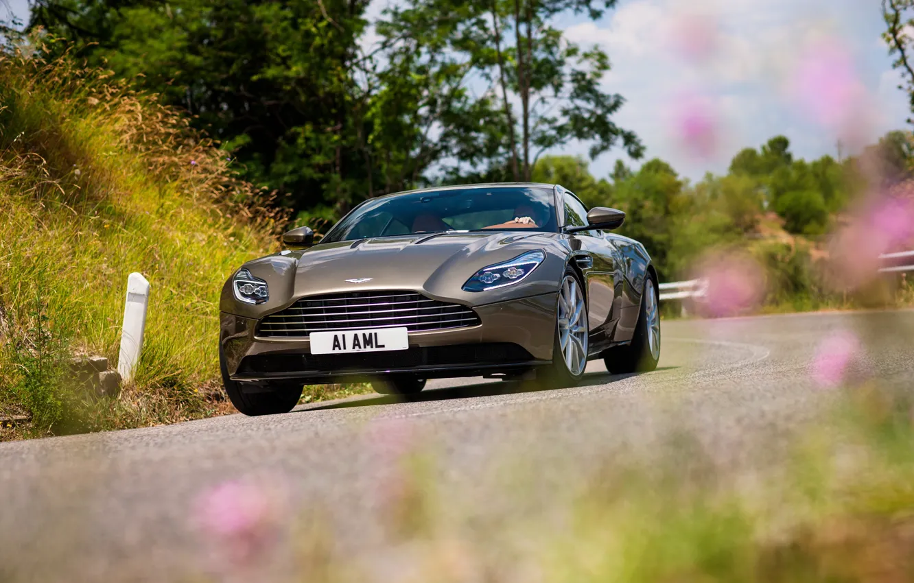 Photo wallpaper road, Aston Martin, car, the front, Aston Martin, DB11