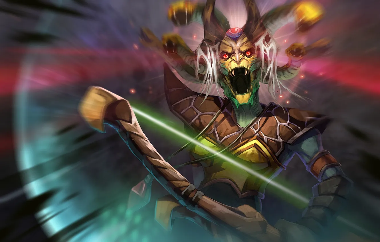 Photo wallpaper dota, Medusa, Gorgon, dota 2