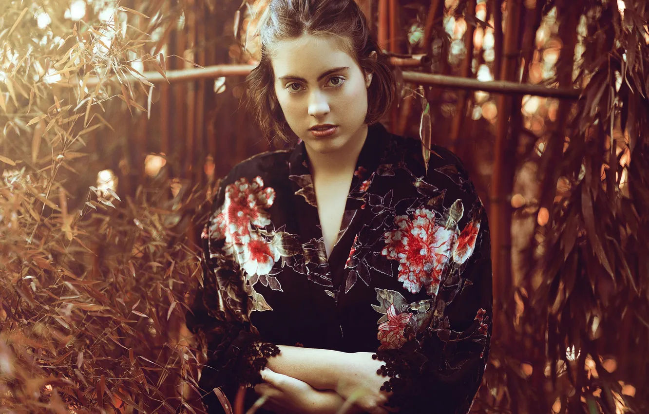 Photo wallpaper summer, look, face, background