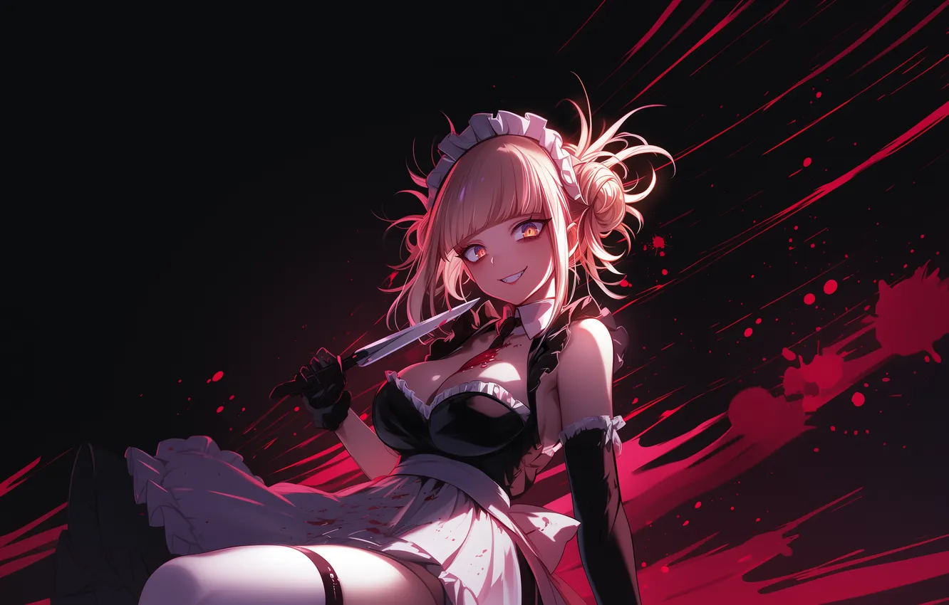 Photo wallpaper anime, art, wallpaper, the maid, apron, housewife, apron, Housewife