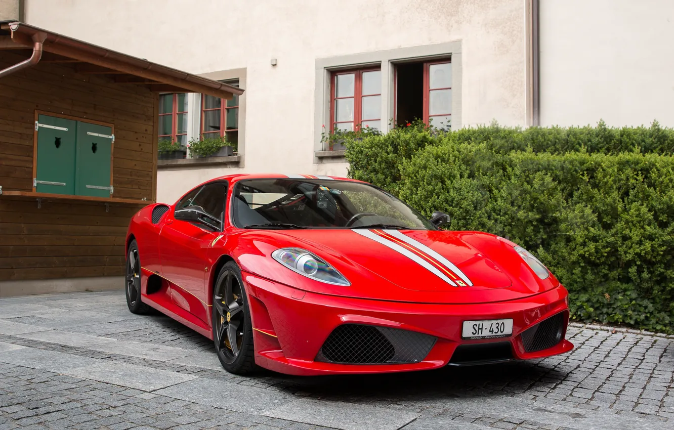 Photo wallpaper red, ferrari, f430, scuderia, SH 430