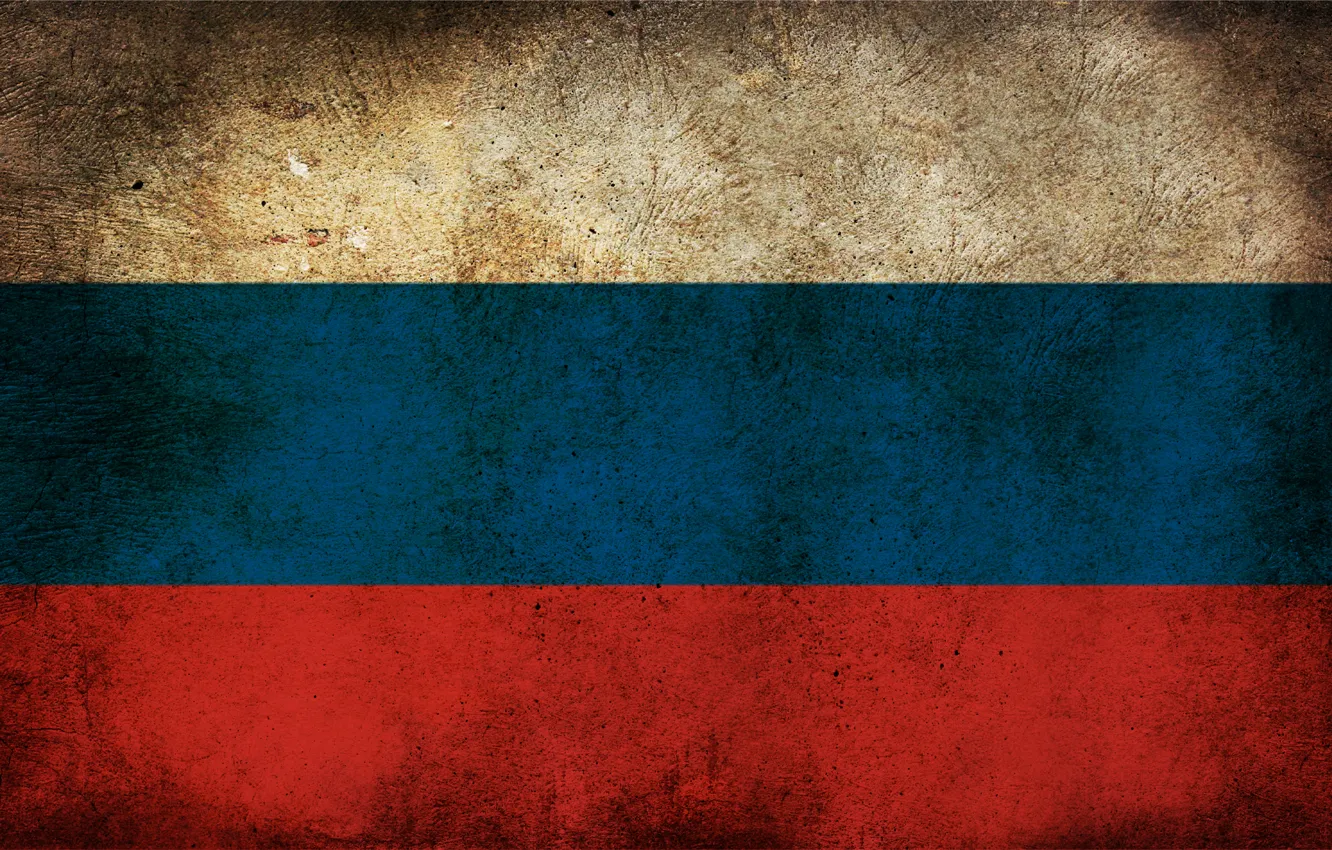 Photo wallpaper flag, dirt, Russia