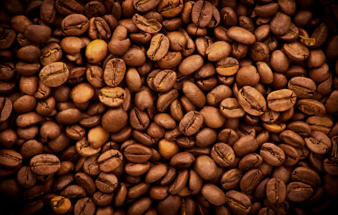 Photo wallpaper coffee, texture, coffee beans