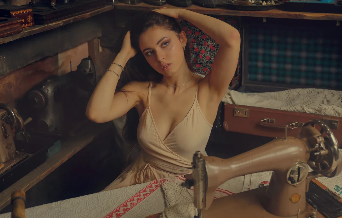 Photo wallpaper model, Dressmaker, Vadim Aksenov