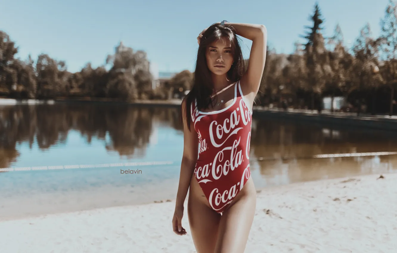 Photo wallpaper swimsuit, water, girl, pose, Belavin, Alexander Belavin
