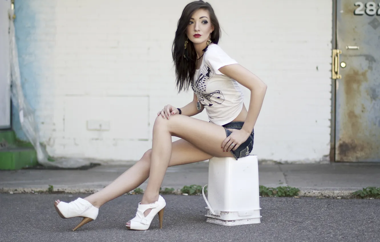 Photo wallpaper girl, brunette, SAMANTHA ERDAL