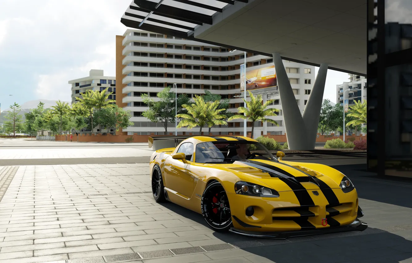 Photo wallpaper Dodge Viper, SRT10, Forza Horizon 3