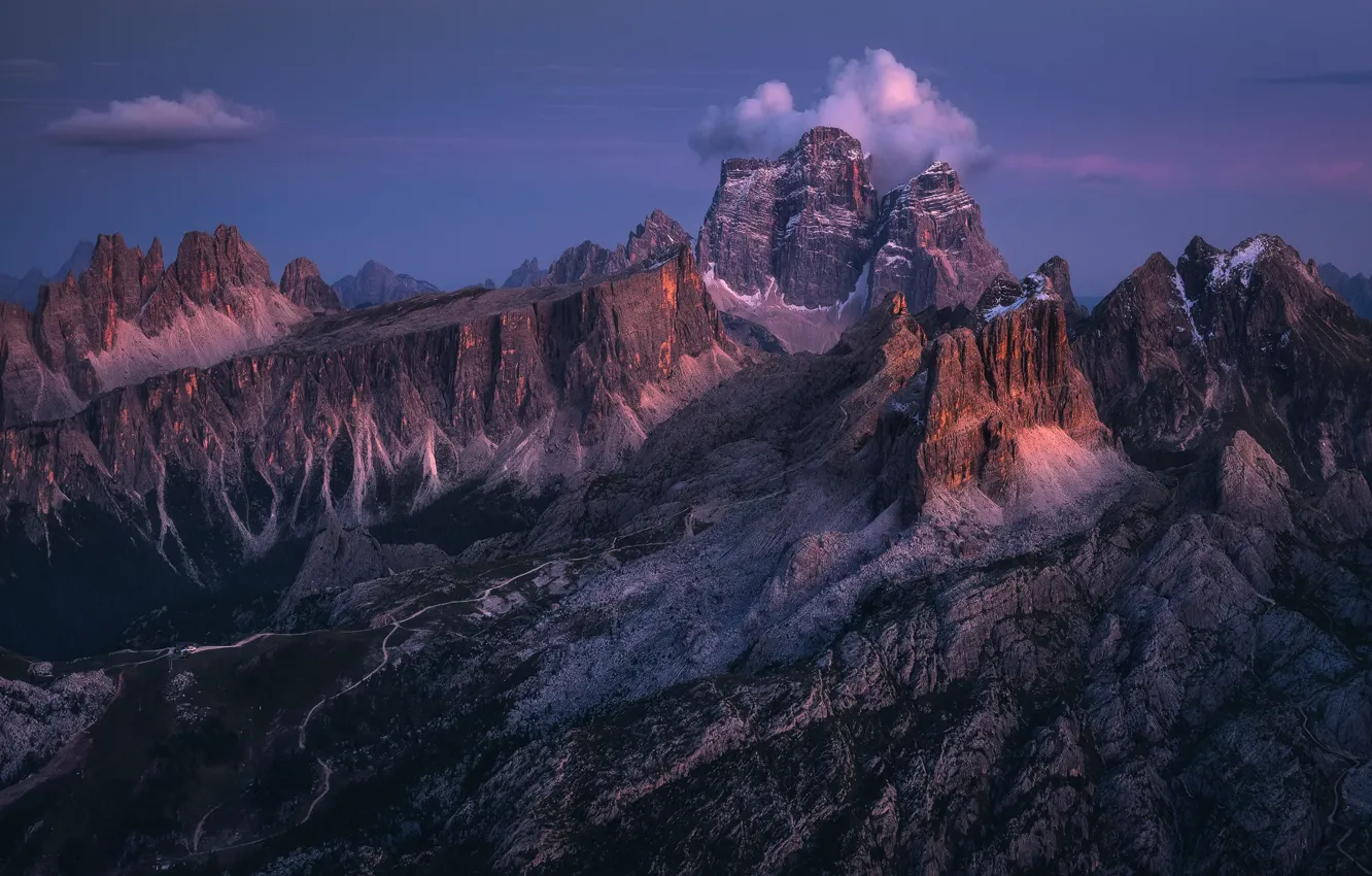 Photo wallpaper mountains, Italy, Italy, The Dolomites, Dolomites, The Dolomites