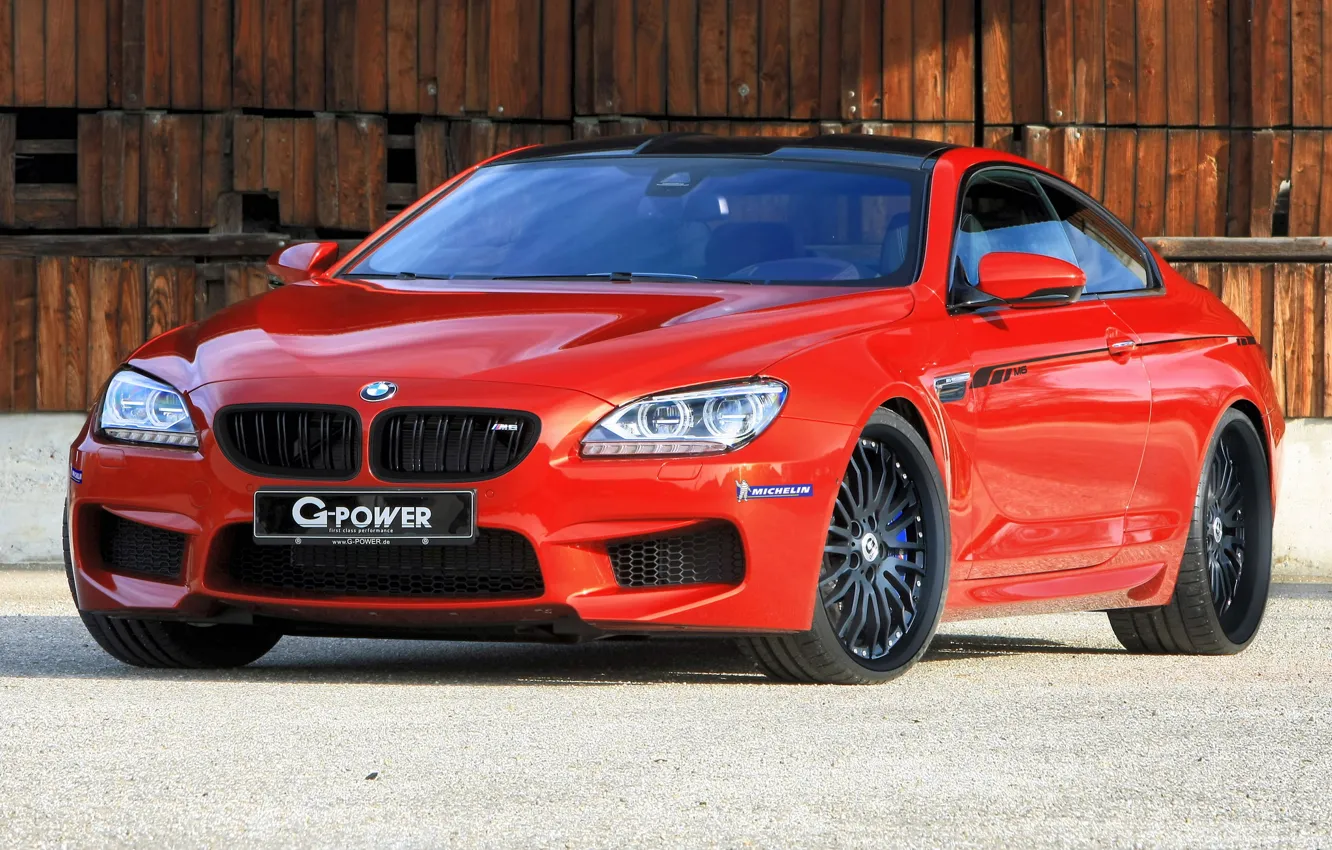 Photo wallpaper machine, BMW, red, G-Power, Coupe, tuning, the front, nice