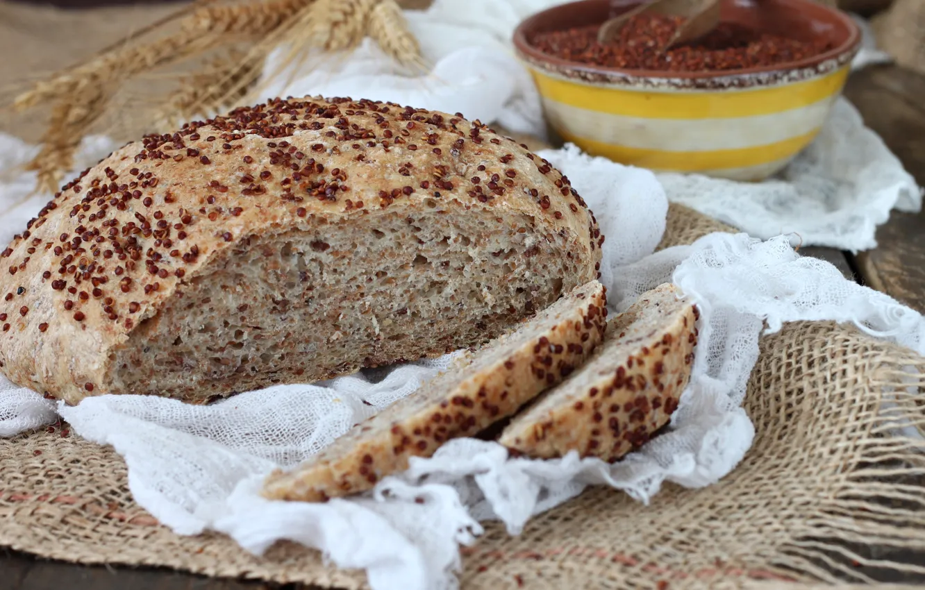Photo wallpaper bread, home, Krupa
