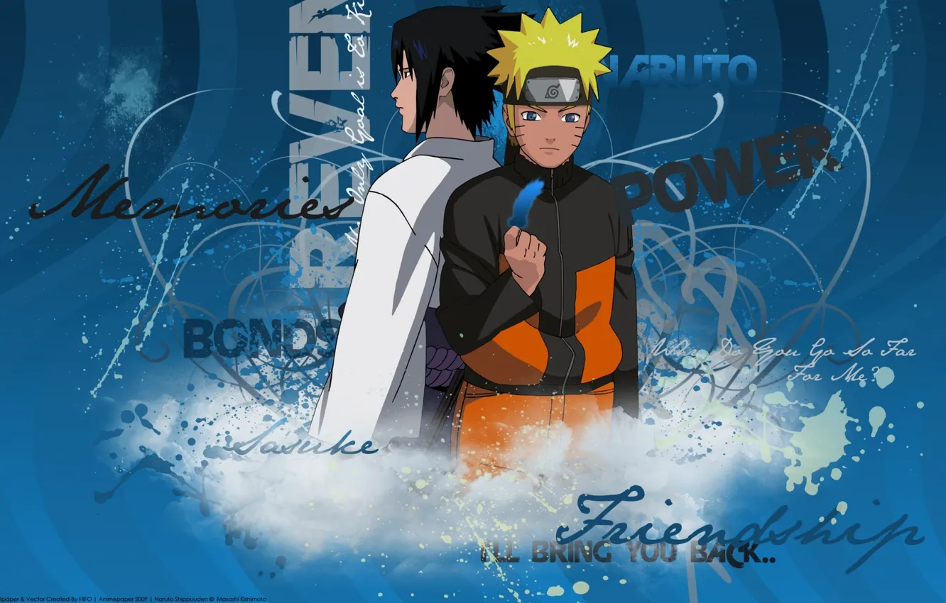 Photo wallpaper anime, Sasuke, Naruto