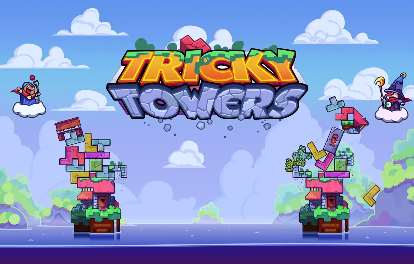 Photo wallpaper game, tetris, TrickyTowers