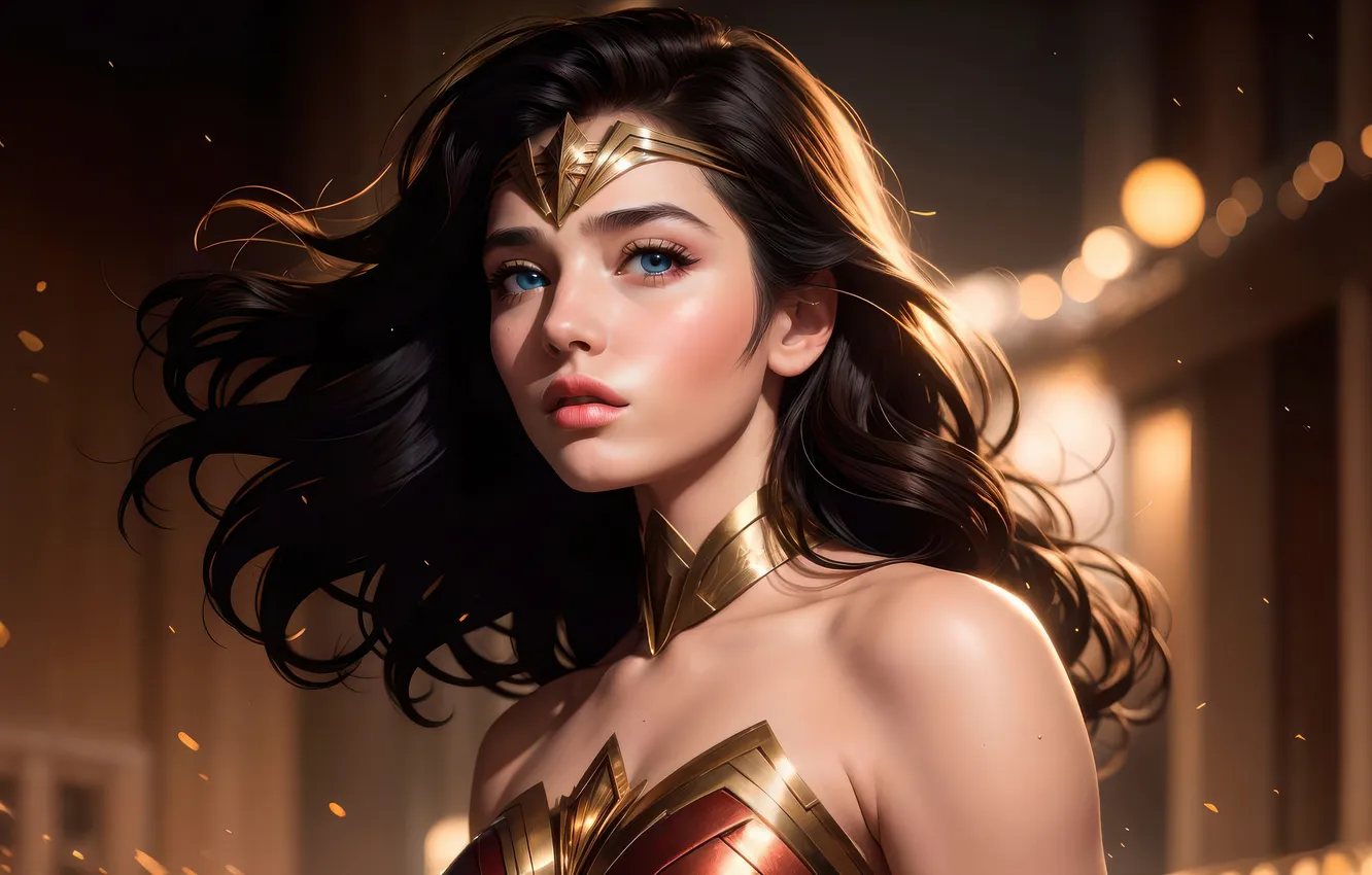 Photo wallpaper Wonder Woman, strength, Divine