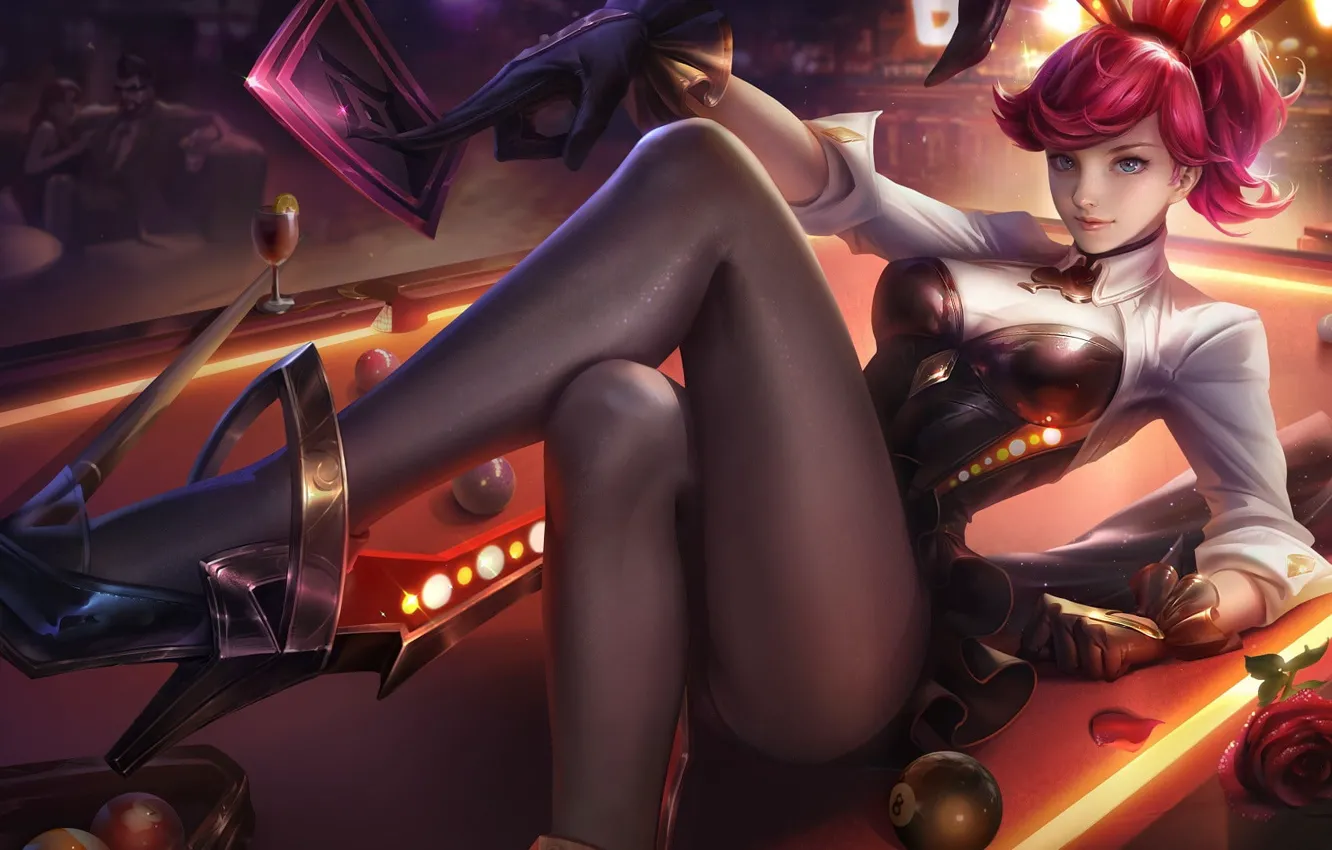 Photo wallpaper look, pose, arena, gesture, beautiful girl, mob, great figure, online