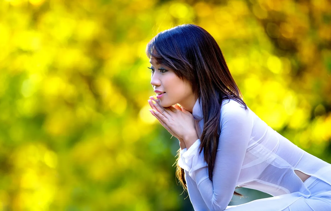 Photo wallpaper summer, girl, mood, Asian