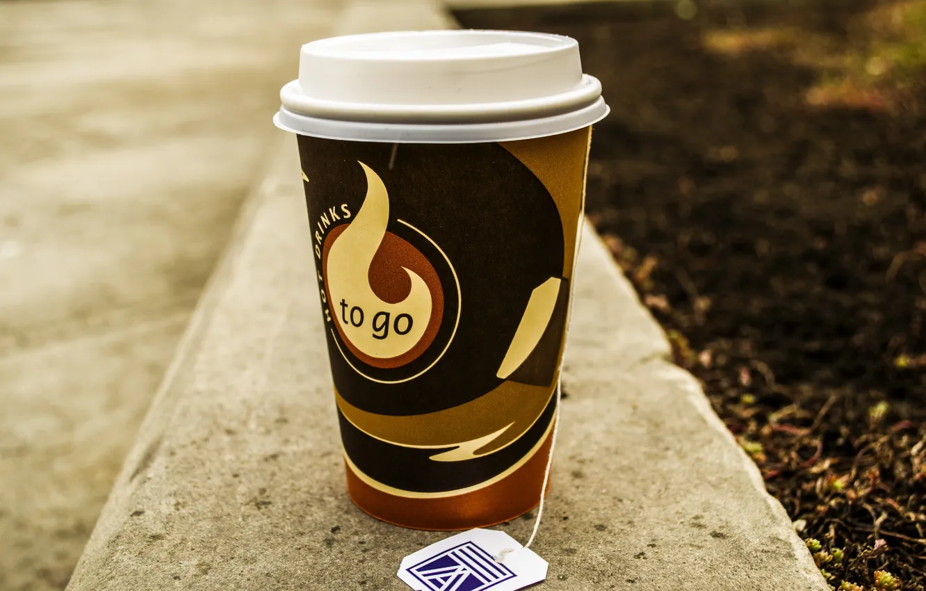 Photo wallpaper Cup, Cup, to go